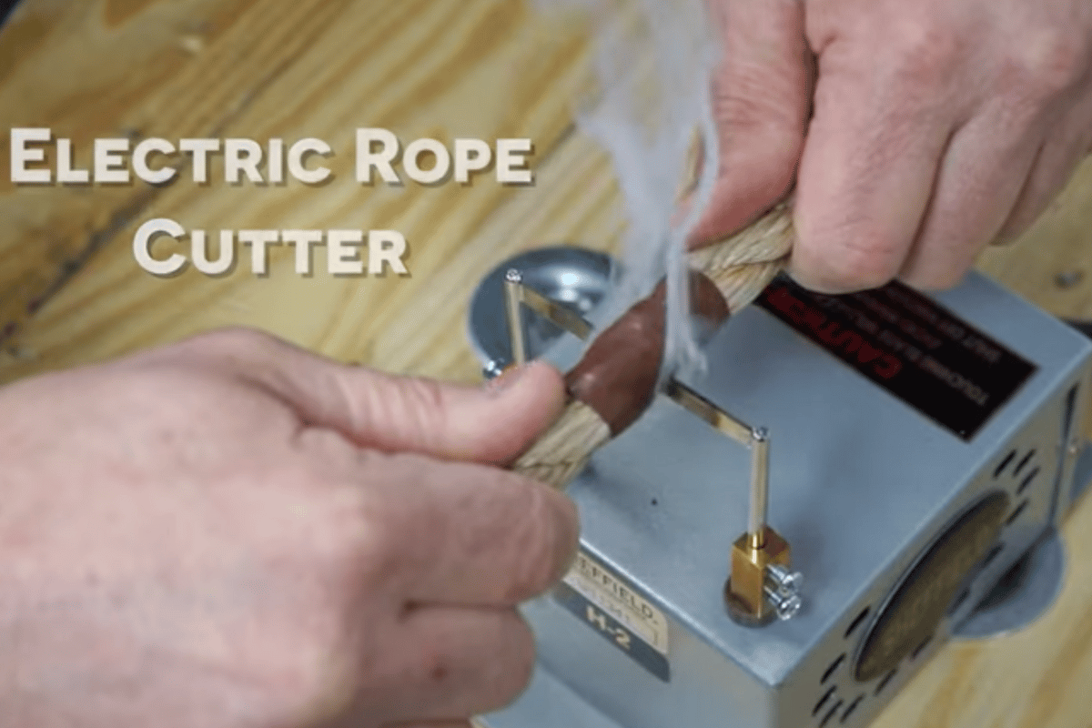 hot knife cutting synthetic rope