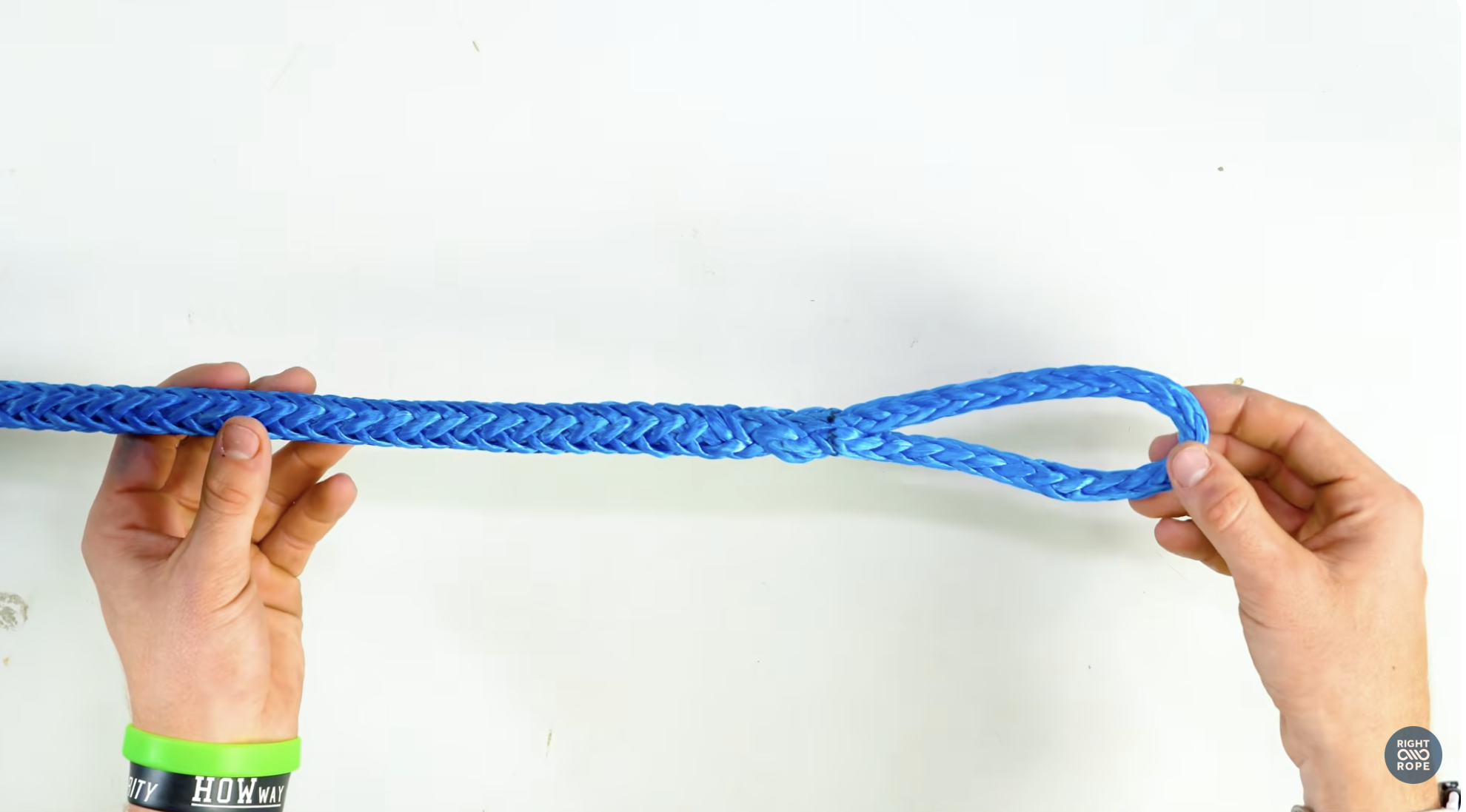 complete 12-strand locking brummel eye splice