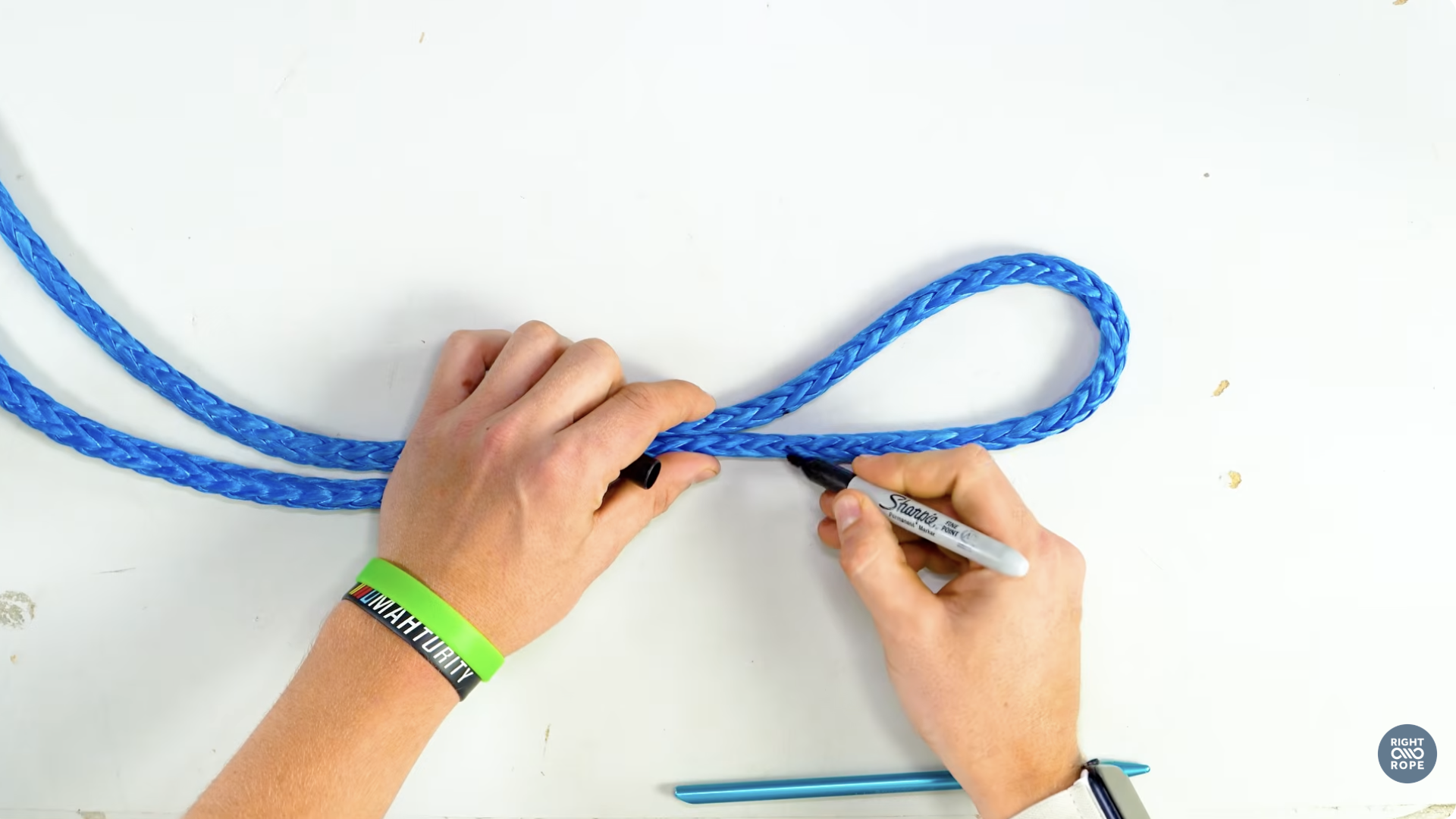 marking rope locking brummel splice