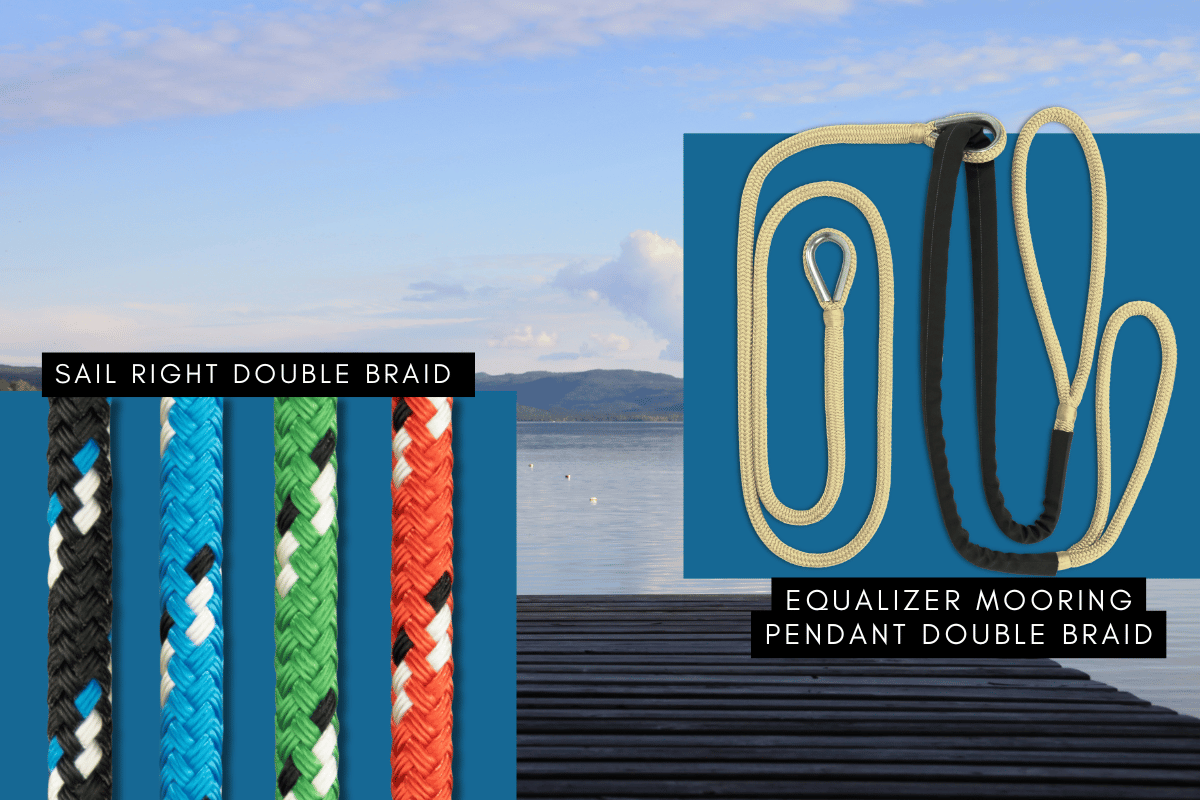 mooring pendant double braid and sailing line