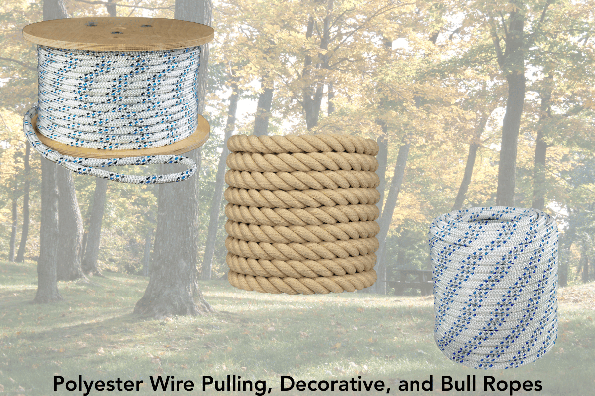 polyester wire pulling and bull ropes