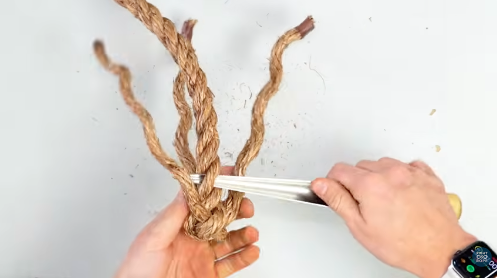 tucking back a splice